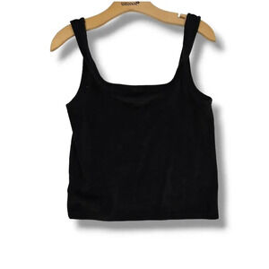O.N.L.Y Old Navy Loves You Women’s Black Velour tank top - large